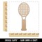 Tennis Racket Doodle Unfinished Wood Shape Piece Cutout for DIY Craft Projects